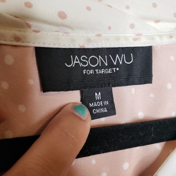 Jason Wu| Pink Polka Dot Blouse - Picture 7 of 11